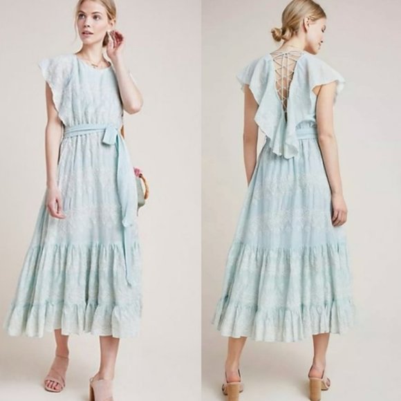 Anthropologie Dresses & Skirts - Anthropologie Love Sam Amia Embroidered Midi Dress